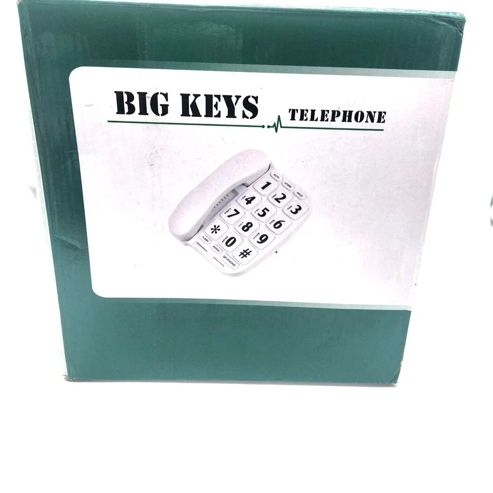 JeKaVis Senior Phone JF11W Big‎ Button Corded Amplified Speakerphone